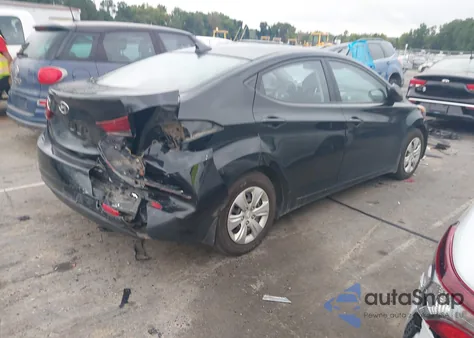 2016 Hyundai Elantra Se from USA, damaged, VIN 5NPDH4AE2GH668598